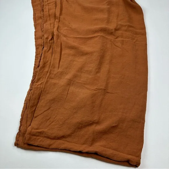 Parachute Linen Full Queen Flat Sheet Earth Tone - Picture 1 of 6